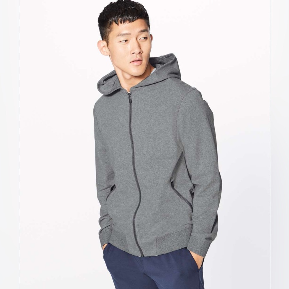 Lululemon full zip gray hoodie jacket size xxl